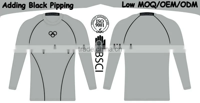 custom compression tight shirts, compression wear for man, Fitness compression tshirts