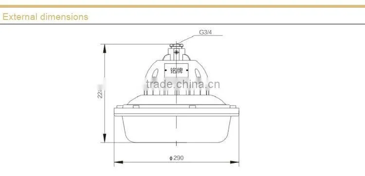 Waterproof and dustproof anti-corrosion lamp without maintenance