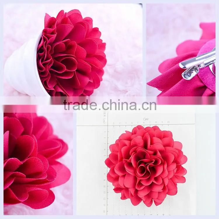 Women's artificial sexy hot red rose brooch and hair pins wholesale