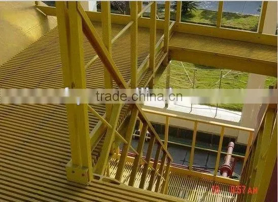 FRP/GRP fiberglass pultrusion grating (ISO 9001:2008 manufacturer)