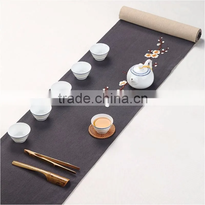 customized size Chinese Classical wintersweet elegant simple nylon table runners