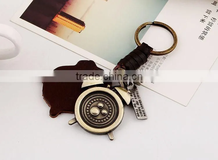 Promotional Cheap High Quality Handmade Custom Leather Keychains