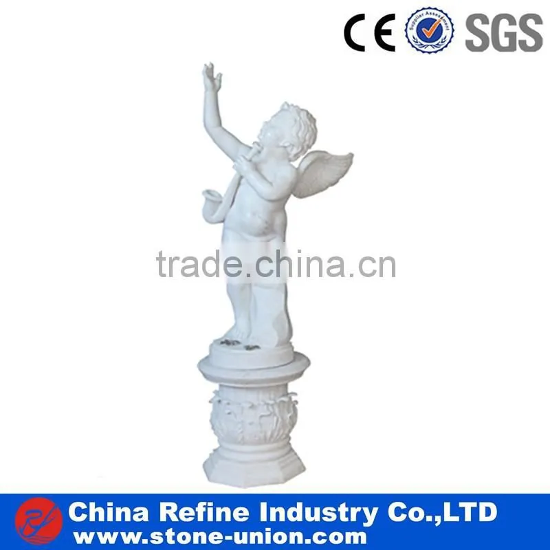 Marble angel statue series in white marble