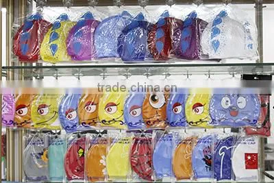 Cartoon Swimming Cap, Printing Silicone Swimming Cap For Kid