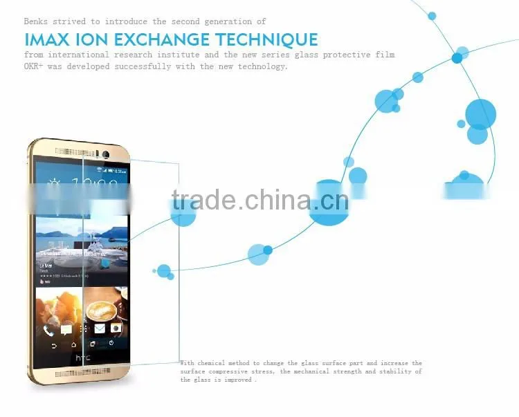 Benks Magic OKR+ Series 0.3MM 2.5D Anti-Scratch Waterproof Tempered Glass Screen Protector For HTC ONE M9 TB-0197