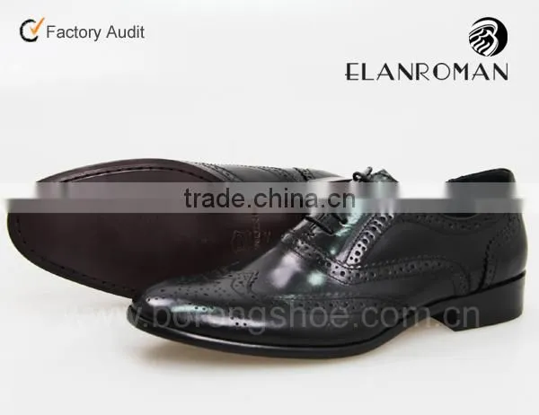 Cool fashion man shoe first cow leather