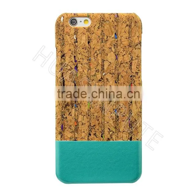 Plaid Real Wooden Cellphone case and Eco-leather Back Cover Case phone Cover For Apple iPhone 6s