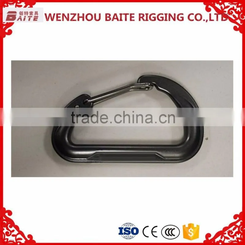 ALUMINUM SNAP HOOK D TYPE WITH PIN BT-248