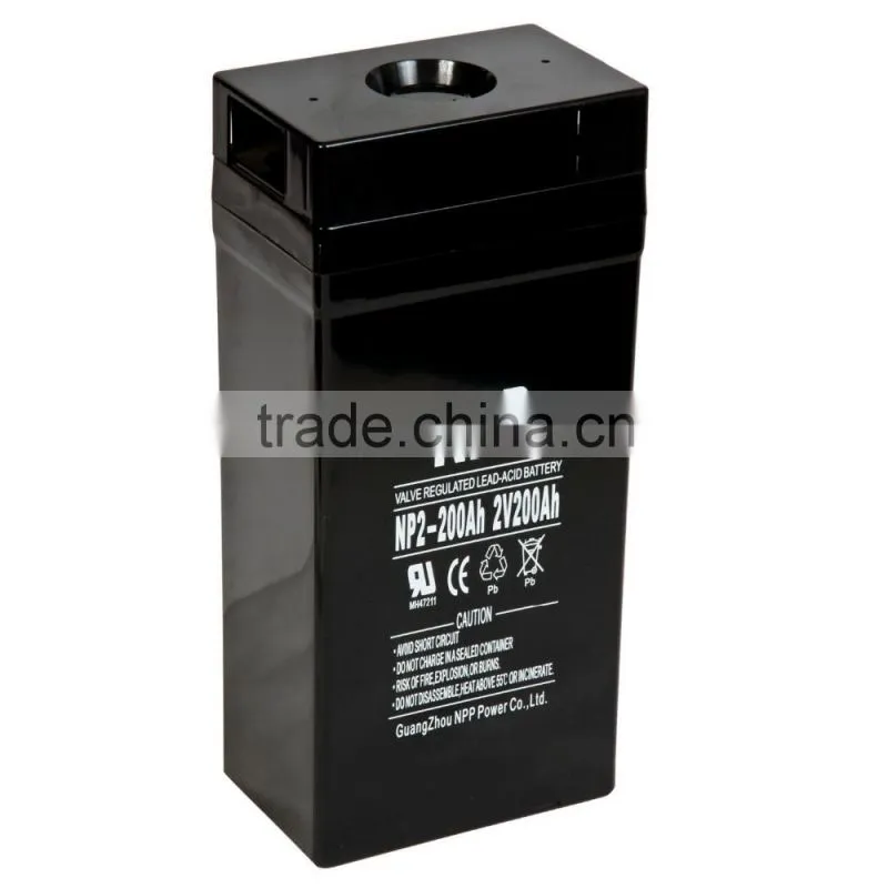 2v200ah high capacity rechargeable storage Battery for UPS
