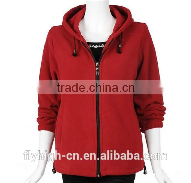 OEM Logo Fashion Winter Polar Fleece Women Jacket