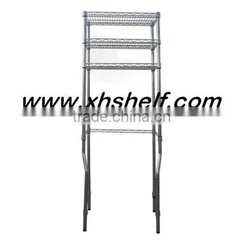Steel Material Inclined Chrome Metal Clothes Wire Shelf