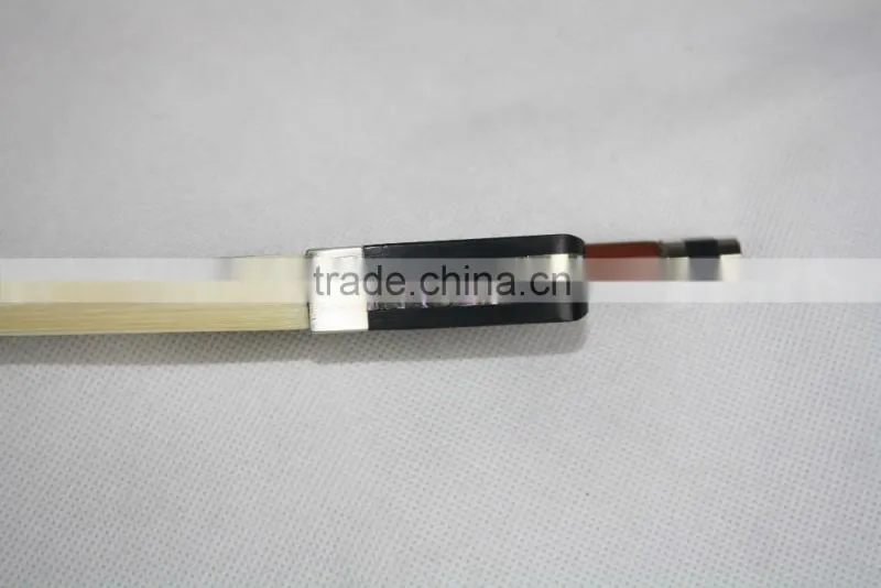 Ebony Frog Chinese High Quality Silver Flower Cello Bow