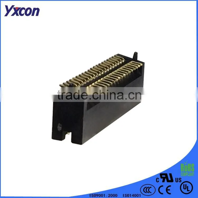 Made in China 1.27mm pitch vertical SMT dual row with locating pegs box header connector