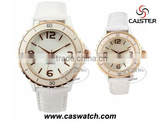 High quality charming leather strap classic wrist couple watches