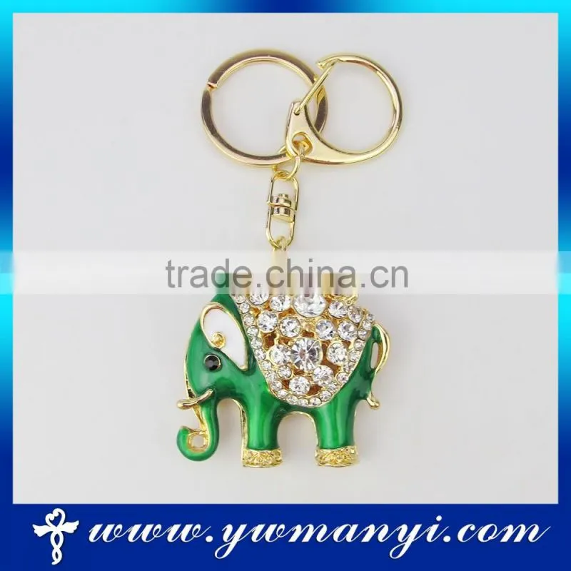 Letest design elephant logo alloy Keychain K0003