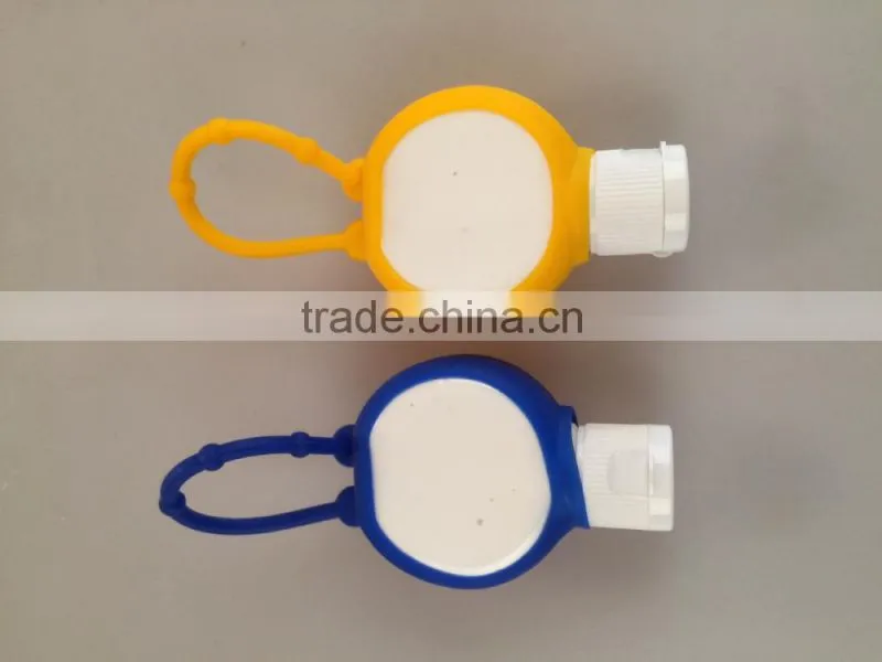 JS-03009A 2015 new design sunscreen lotion 30ml with silicon holder