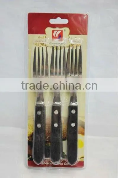 Hot sale 6pc set balck forks