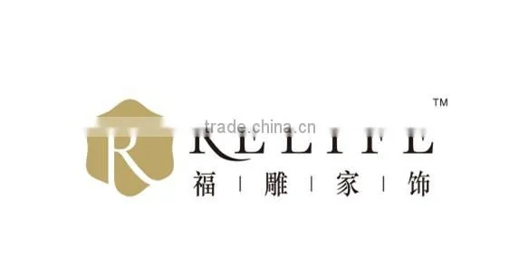 Calligraphy relief decorating mural painting