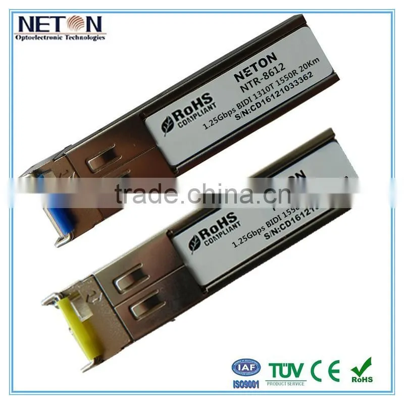1.25g sfp optical module 1310nm 10km sfp module bidi 1.25g sfp