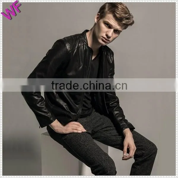 Custom Hight Quality Fashion Mens Leather Jacket
