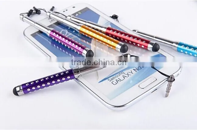 Diamond Stylus Mini Touch Pen With Dust Plug For iPad