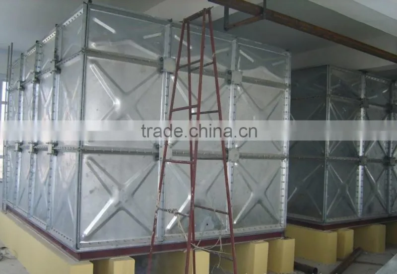 Non Pollution Modular Hot Dip Galvanized Steel Water Tank For Firefighting