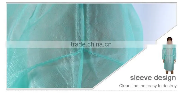 2015 hospital use disposable PP surgical smock