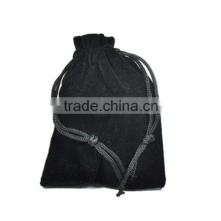 Small Black Velvet Gold Coin Pouch