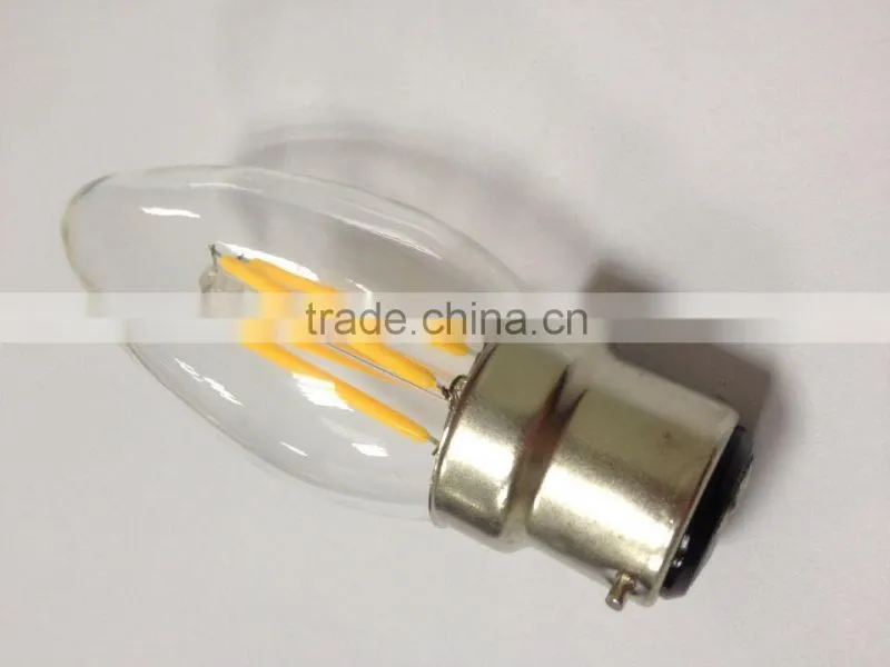 filament led candle light C35 4watt 2w E26 120V UL CE ROHS