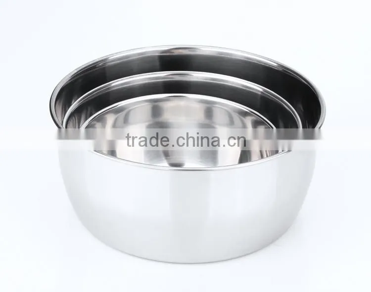 stainless steel metal rice mixing bowl with silicone lid