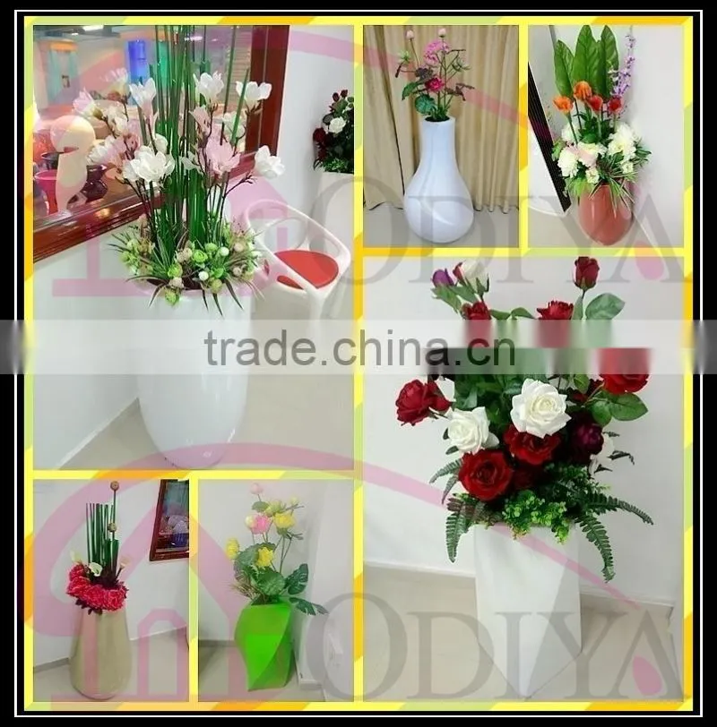 modern fiberglass planter
