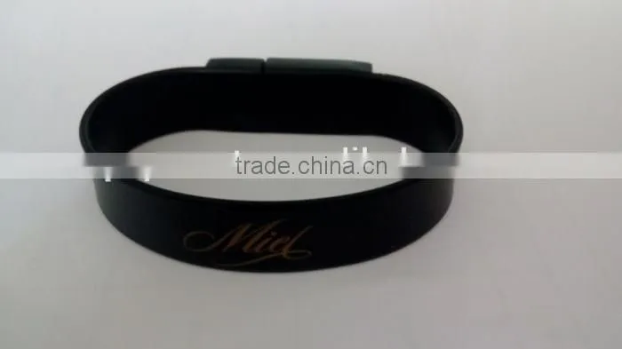 Wrist band silicon usb flash drive for promotional gift