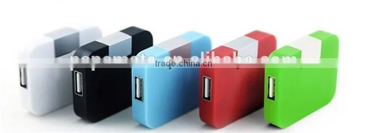 No cable mini square slim usb 2.0 hub 4 port for Laptop