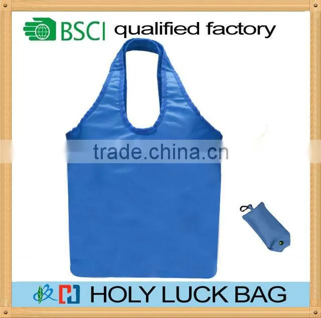 Portable reusable carry bag with pouch