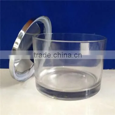wholesale 700ml votive glass candle tealight jar holder with lid