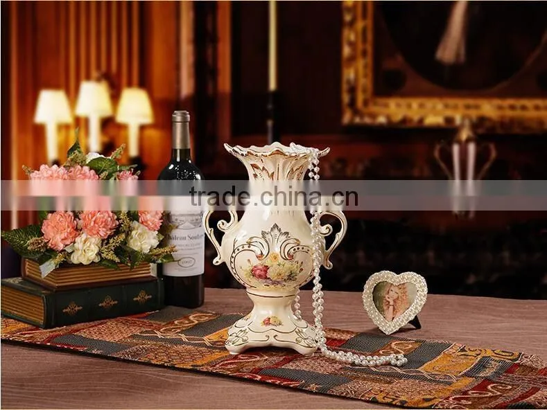 Factory wholesale Luxury ceramic home goods vases in jingdezhen
