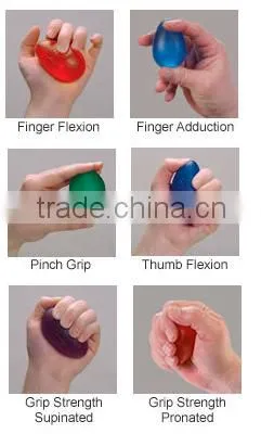 Silicone round shape Hand Grip Ball finger Exerciser Gripper Massage Ball