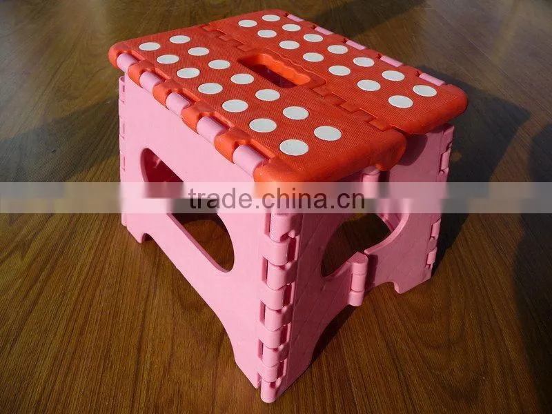 Cute and popular mini portable plastic folding step stool