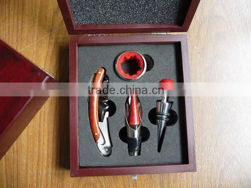 PU Box wine opener set