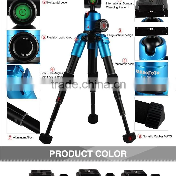 Mini tripod camera photo tripod with panoramic head for photography