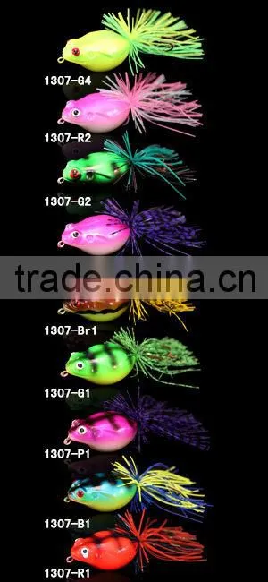 11.5g/50mm 9 colors shollow frog fishing lure ,stainless steel hook