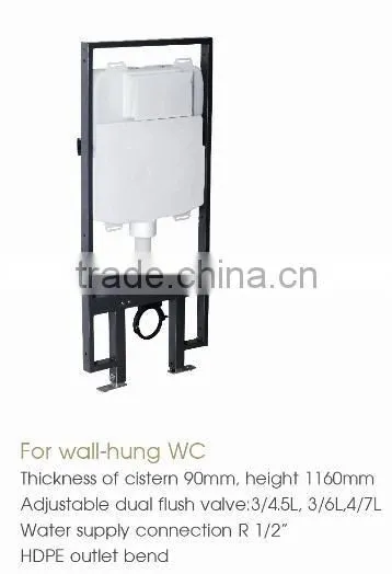 Bathroom ABS Dual Flush Control Plate for Concealed Cistern Made in China