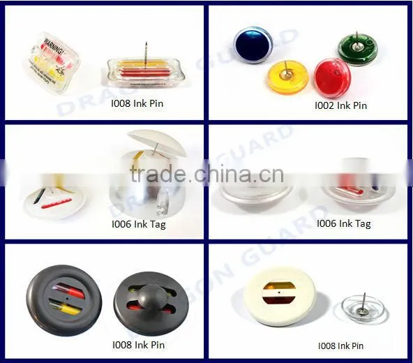 EAS System RF/AM Supermarket Retail Shop EAS Anti-Theft Security Ink Tag For Clothes