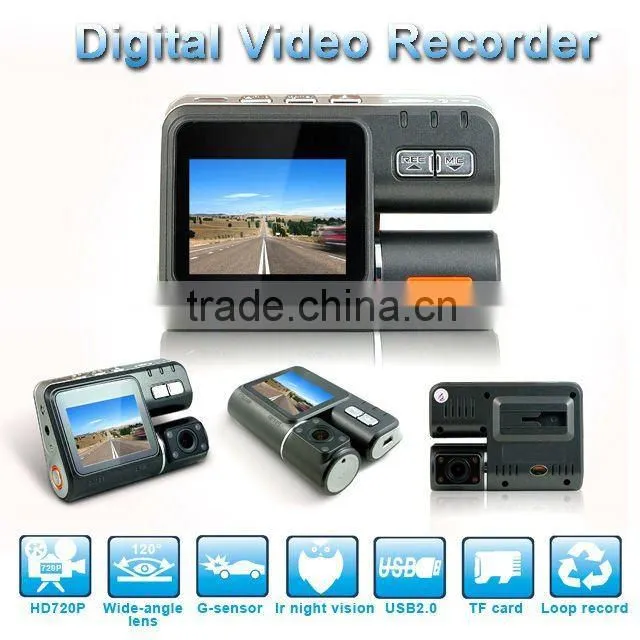 2.0inch Night Vision 720p g-sensor dvr auto