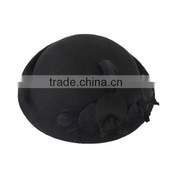 Ladies Winter Wool Felt Beret Beanie Hat With High Quality
