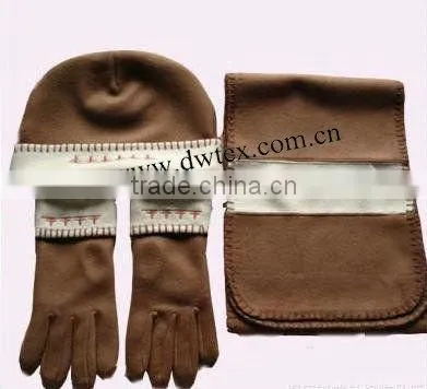 2012 new fashional design Polar fleece couple gloves