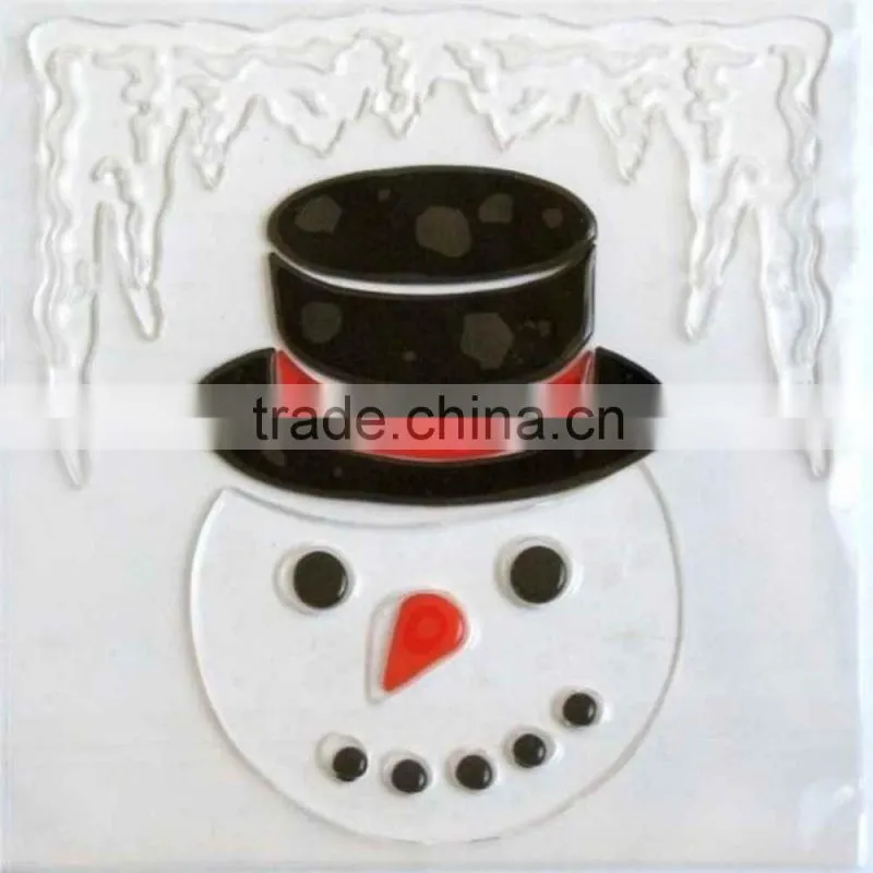 Christmas removable jelly window sticker