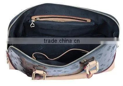 2012 NEWEST and Fashion lady Black PU handbags in name brand