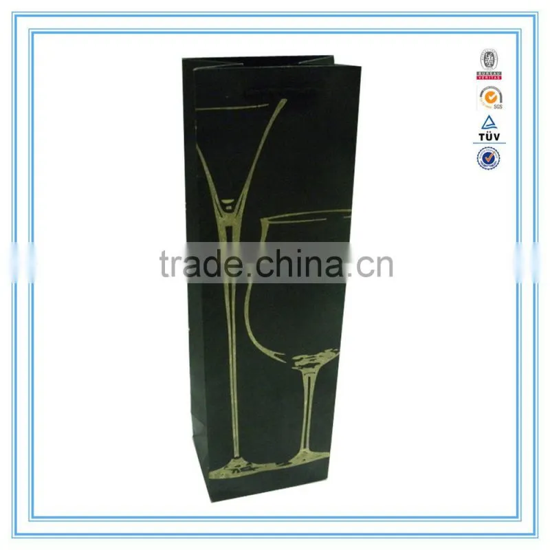 2015 Hot High Quantity paper wine bag & wine paper bag