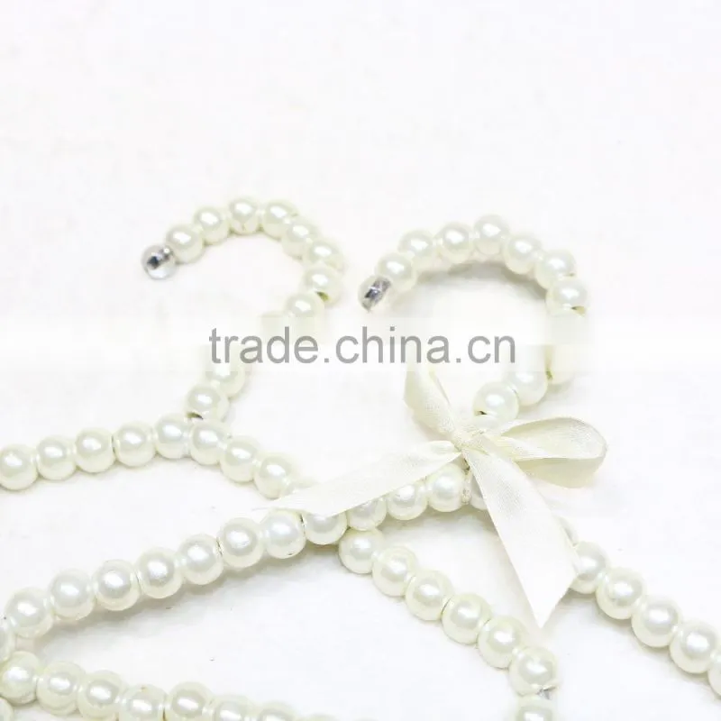 2015 Hot Sale High Quality Pet Hanger Pearl Beaded Pet Clothes Hanger
